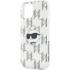 Karl Lagerfeld KLHCP15SHKLPCHT iPhone15 / 14 / 13 6.1 transparent hardcase IML Choupette Head & Monogram
